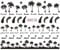 Mllkcao Manicure Nail Stickers French Short Nails False Nails Summer Vacation Palm Tree Nail Decal Sticker Waterproof DIY Nail Decoration Black