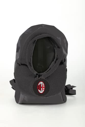 AC Milan Petcarrieracmilan, Rucksack, für Hunde/Katze, offizielles Produkt, Unisex, Erwachsene, Schwarz, Standard