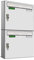 AL Briefkastensysteme Basic 2er Briefkasten RAL 9016 Verkehrs Weiss 2 Fach DIN A4 wetterfest Briefkastenanlage mit Posthaltebügel und 2 Namensschildern