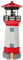 Uonlytech Solar Lighthouse Lampe Lighthouse LED Solar Powered Light Water of Gartenlampe für Garten Beach House Yard Outdoor Dekor