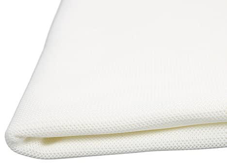 Lautsprecher Grill Tuch Stoff, Lautsprecher Bespannstoff Bezugsstoff Stereo Lautsprecher Mesh Grill Tuch Akustik-Stoff für Lautsprecher Atmungsaktiv Wasserdicht 140 cm x 91 cm (Weiß)