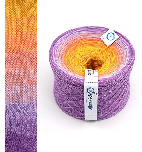 Bobbel 100% Baumwolle, Farbverlaufsgarn 235g 4-fädig 1000m zum Stricken und Häkeln, Garn, Wolle, Yarn for knitting and crocheting (CO-200029-SV)