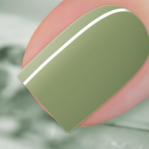 BURANO Gel Nagellack, Gel Nagellack Sommer Gel Farben Soak Off Gel Polish 1 Flasche 15ml 0.5 Oz Nail Art DIY Zuhause Heiße Farbe Nägel (Olive Green 55)