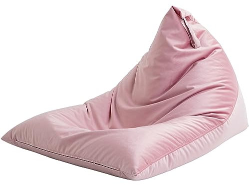 Nobildonna 1,2 m Sitzsack-Stuhlbezug (ohne Füllstoff) für Erwachsene, 400L extra großer dreieckiger Sitzsack-Stuhlbezug, waschbarer Sitzsack ohne Füllung, ultraweiches faules Sofa, Premium-Samtbezug