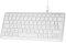 Qulose Clavier sans Fil Bluetooth, Mini Clavier AZERTY Français, Clavier Léger Silencieux, Rechargeable USB C, 12 Raccourcis Multimédias, pour Mac, iPad, iPhone, Android, Windows-Silver