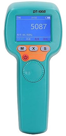 Digitales Handstroboskop, Misst 60–49999 U/min, Berührungsloser Stroboskop-Drehzahlmesser, 1500LX, 7,4 V, Wiederaufladbarer LED-Blitz, Stroboskop-Tachometer, LCD-Display Zum Drucken von Spinngeräten