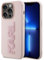 Karl Lagerfeld KLHCP15X3DMBKCP Hülle für iPhone 15 Pro Max 6.7 Rosa hardcase 3D Rubber Glitter Logo
