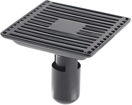 Qiilu Copri Scarico A Pavimento per Doccia 12x12 Cm Scarico A Pavimento Quadrato Antiodore con Filtro Rimovibile con Copertura Griglia Rimovibile Anti-intasamento Scarico A Pavimento