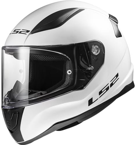 LS2, Casco Moto Integrale RAPID II SOLID White, XL