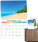 Wandkalender 2024-2025 monatlich | Strandkalender von Juli 2024 bis Juni 2025, 12 Monate Kalender, dickes Papier für Neujahr und Urlaub