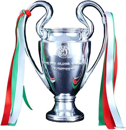 TYGCP Trophée de Football, Trophée de la Ligue des Champions, Coupe d'europe des Champions, RéSine Fans Ornements DéCorations de Bureau Objets Collection Souvenirs Cadeau, 16-42cm (32cm)