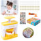 Button Maker Badge Machine, Button Maker Maschine DIY Abzeichen Press Machine Button Pin Maker Buttons Maschine Set, mit 24 Muster, 24 Abzeichen und 4 Aufkleber, für Party und Geschenke