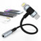 Adattatore Lightning USB C a jack per cuffie da 3,5 mm, [certificato MFi] adattatore per cuffie 2 in 1, adattatore audio iPhone Aux, audio da USB C a jack da 3,5 mm per iPhone 16/15/14/Samsung Galaxy