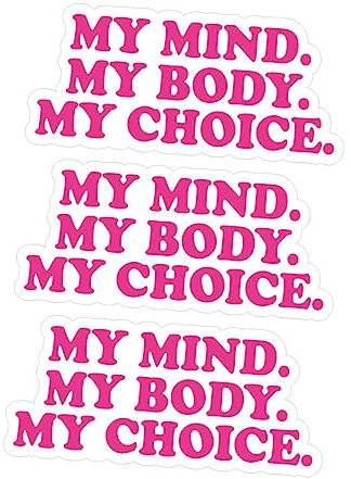 iplusmile Einzigartiger Autoaufkleber „my Choice“ Wandschild für 3 Stück Dekorativ