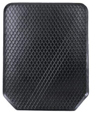 alca® Schalenmatte aus Gummi mit Rand, 56x45 cm | schwarz wasser- & flüssigkeitsdichte Gummifußmatte für Ihr Auto