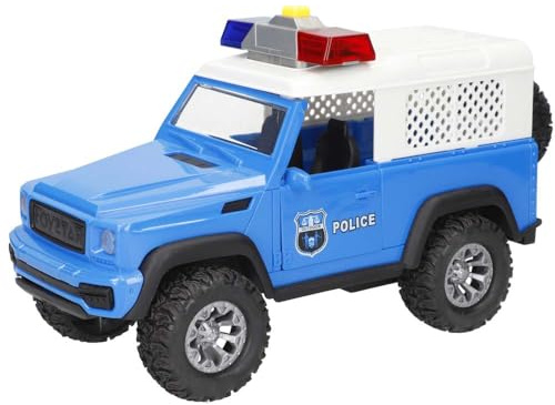 ColorBaby Speed & Go Coche policía Juguete, con Luces y Sonidos, Puertas Apertura Manual, Sistema de fricción, Escala 1:16, para niños a Partir de 3 años (39053)