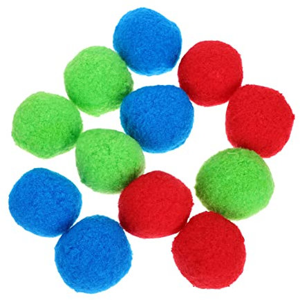 KOMBIUDA 120st Wasserball Ballon Farbige Wattebäusche Schwimmspielzeug Blase Mini-wasserspielzeug Aufblasbarer Pool Springende Wasserbälle Wasserkampfbälle Polypropylengarn