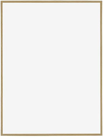 Dutch Frame Factory - Cadre photo 46x61 cm - Hêtre Clair - Cadre photo en verre Plastique Anti Reflet Verre Acrylique - Cadre 46x61 cm - Easy