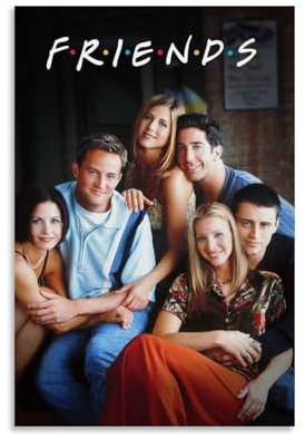 Friends Tv Series - Poster decorativo da parete, per soggiorno, camera da letto, decorazione moderna per camera da letto, 60 x 90 cm