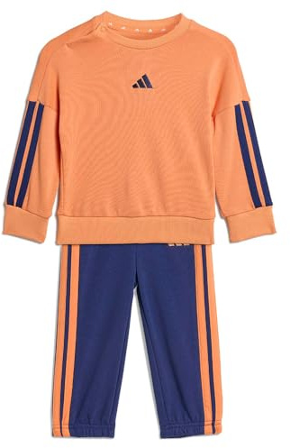adidas Unisex Baby ESSENTIALS JOGGER, Dusky Orange/dark blue, 12-18 Months