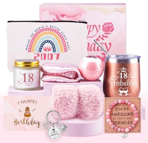 Belillpipi Geschenk für Frauen, 18 Geburtstag Frauen, Geschenk Freundin Geburtstag, Geburtstagsgeschenk für Freundin, Schwester, Kollegin, Beste Freundin Geburtstag Geschenkset