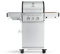 BURNHARD® - Deutsche Marke - 2-Brenner Gasgrill FRED Jr. Deluxe + 4-tlg. Edelstahl Grillbesteck, inkl. 900°C Infrarot-Keramikbrenner, Gusseisen-Grillrost, Grillabdeckung, Edelstahl Grillwagen
