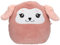 Depesche 13852 Ylvi Swoppies - Doudou Mouton en Rose, avec Effet Lumineux et Oreilles Douces, Peluche d'environ 20 cm