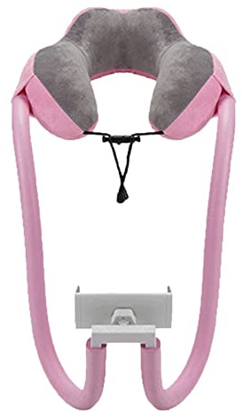 Handyhalter mit U-förmigem Nackenkissen, Ergonomisches Design Zum Lesen und Ansehen von Filmen (Einheitsgröße)