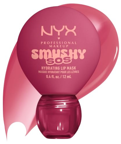 Smushy SOS Pflegender Glossy Lip Balm 06 Rose Recharge | Smushy SOS Feuchtigkeitsspendende Lippenmaske, glänzendes Finish, weiche und pflegende Lippen, für den täglichen Gebrauch