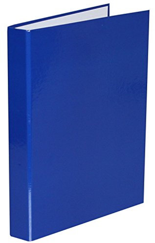 Idena 224356 - Ringbuch A4, 2 Ringe, 30 mm Rückenbreite, blau glänzend