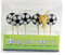 PARTY DISCOUNT Kerzen Fußball zum Stecken, 6 Stück