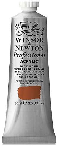 Winsor & Newton 2320074 60 Ml Professional Acrylic Colour - Burnt Sienna