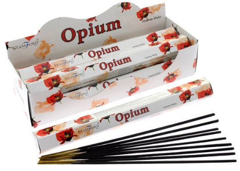 Puckator Stamford Premium Hex Incense Sticks - Opium Scented - Spiritual Insensé Sticks - Zen Meditation Gifts - Organic Incense Sticks - Insense - Insencesticks - Rituals Fragrance Sticks -20