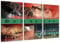 Ultras Hannover Collage, 3-Teiler Format: 120x80, Bild auf Leinwand XL, fertig gerahmt