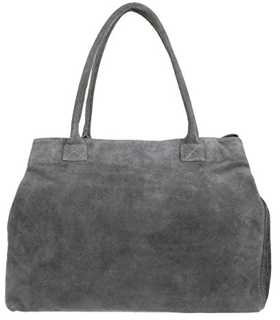 Girly Handbags Erweiterbare Umhängetasche aus italienischem Wildleder