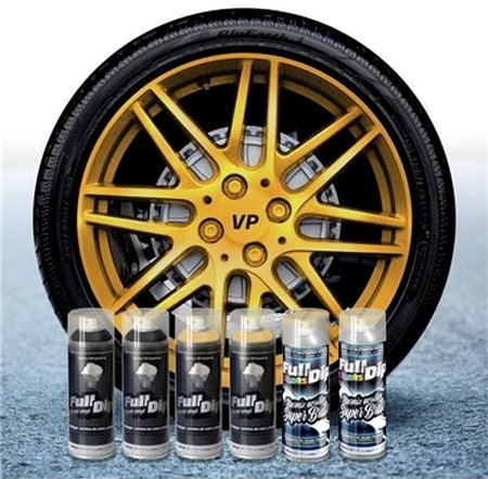 Sophisticauto Pack de 6 Full Dip 400ml Or Chromé métallisé Brillant