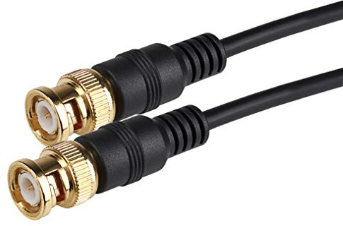Maplin 1.5m BNC Male to BNC Male Coaxial Cable for video signals, CCTV, DVR, attenuator, function generators, portable ham radio antenna scanners