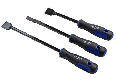 US PRO 3pc Scraper Set With TRP Grip Handles 5041