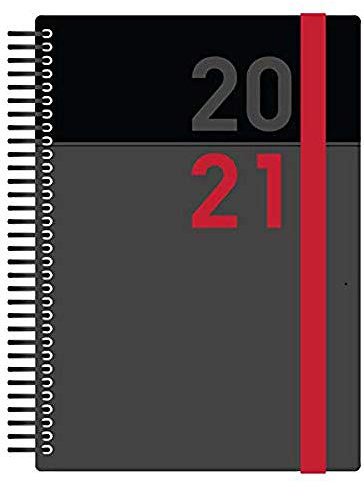Collins Delta A6 Terminplaner 2020–2021, Wochenansicht, Rot