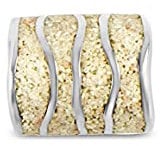 DUR Schmuck Anhänger Sandwelle | 925er Silber und Strandsand | P3844