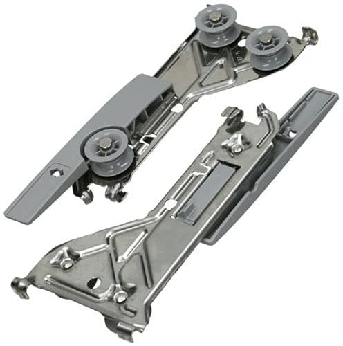 SPARES2GO Basket Rail Adjustment Set with Wheels compatible with Neff Dishwasher