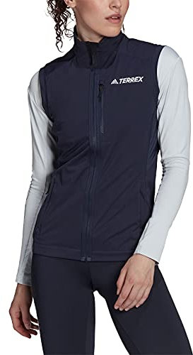 Adidas Womens Vest Terrex Xperior Cross-Country Ski Soft Shell Vest, Legend Ink, GV1365, S