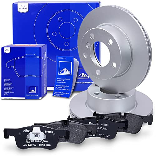 ATE Bremsenset Vorderachse inkl. Bremsscheiben vorne Ø 284 mm belüftet und Bremsbeläge vorne Kompatibel mit BMW 1er (F20), 1er (F21), 2er Cabriolet (F23), 2er Coupe (F22, F87)