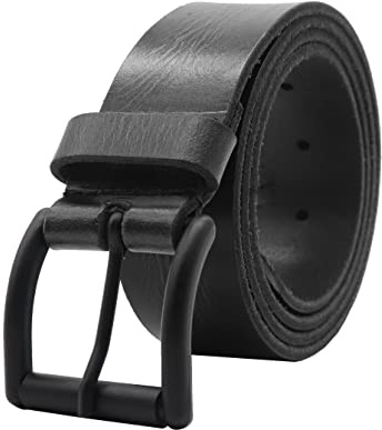 PELLE TORO Hunter Leather Belt for Men, Handmade Mens Belt for Jeans, Work or Casual Wear Cowboy Style