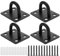 Sosoport Deckenhaken Heavy Duty Top Haken Edelstahl Schaukelhaken für Yoga Hängematte Fan Kronleuchter Schaukel Marine Boot Schwarz