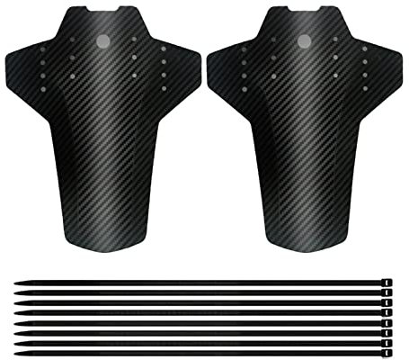 Parafango MTB,Paraspruzzi Bicicletta,Mountain Bike Parafango Fisso,Parafango Anteriore e Posteriore,MTB Anteriore Posteriore Della Bicicletta Parafango,per Bloccare Lo Sporco Sulla Bicicletta,1 Set