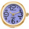 JewelryWe Ringuhr Fingeruhr Damen Ultradünn Rund Analog Quarz Ring Uhr Verstellbar Fingerringuhr Uhrenring Gold Lila