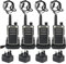 Retevis RB666 Walkie Talkies, Fast Charging Walkie Talkie with Earpieces, VOX, USB C, PMR446, Security Two Way Radio for Security, Restaurant (4 Pcs, Black)