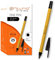 Bolígrafos de Punta Fina, Color Negro, Caja de 25 Unidades, Punta 1mm Precisión y Detalle, Ideal para Diferentes Entornos como la Oficina, el Hogar y la Escuela (Pack 25 uds. Negro)