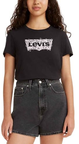 Levi's The tee, Camiseta Mujer, BW Mara Floral Fill Caviar, XS